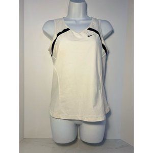 Woman's Black/White Nike Athletic Tank Top Golf/tennis-SIZE:Medium